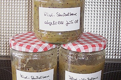 Kiwi - Stachelbeer - Marmelade 1