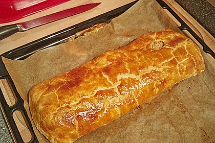 Paranussbraten in Bl&auml;tterteig mit Preiselbeersauce 21
