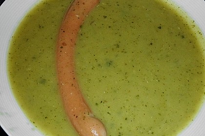 Zucchinisuppe mit saurer Sahne und Knoblauch 2