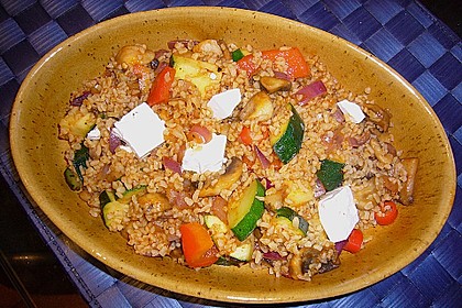 Bulgur - Gemüse - Pfanne