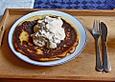 Vollkorn Pancakes mit Apfel-Sahne Quark