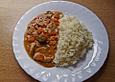 H&uuml;hnergeschnetzeltes mit Champignons in Sahneso&szlig;e