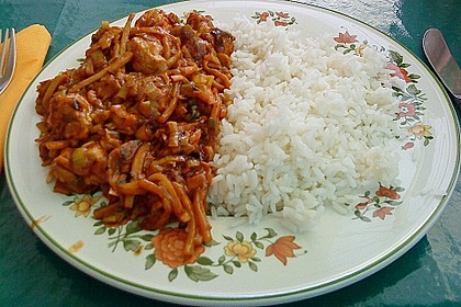 Chinesisches Schweinefleisch s&uuml;&szlig;sauer