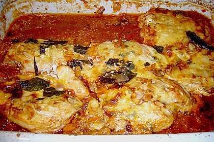 H&auml;hnchenbrust mit Gorgonzola