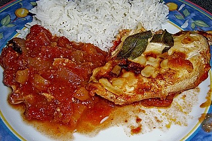 H&auml;hnchenbrust mit Gorgonzola 1