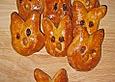 Osterhasen aus Hefeteig