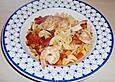 Spagehtti mit Tomaten - Garnelen - Sauce