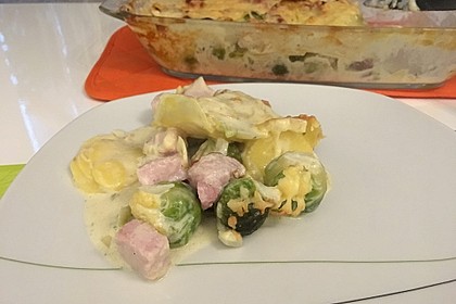 Rosenkohl - Kasseler - Auflauf 16