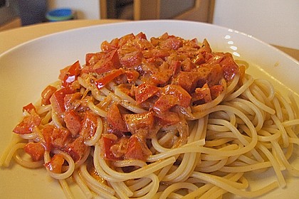 Fruchtige Paprika - Rahm - Soße 6