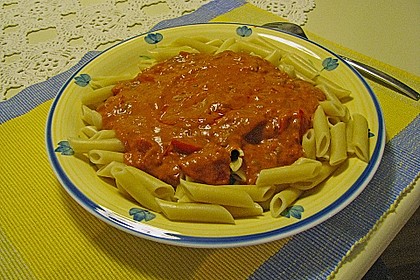 Fruchtige Paprika - Rahm - Soße 13