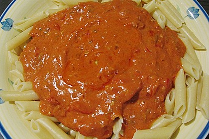Fruchtige Paprika - Rahm - Soße 4