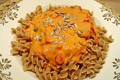 Fruchtige Paprika - Rahm - Soße 3
