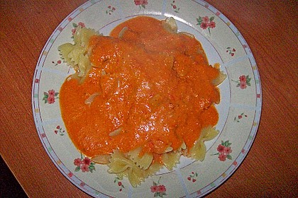Fruchtige Paprika - Rahm - Soße 10