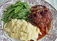 Geschmorte Schweinshaxenscheiben