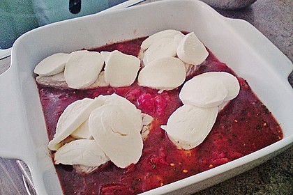 Putenschnitzel mit Mozarella 7