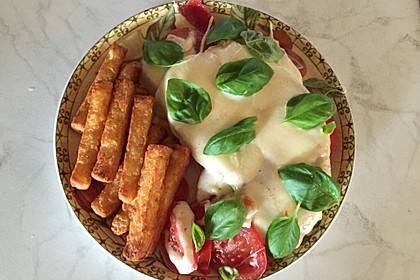 Putenschnitzel mit Mozarella 2