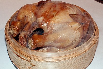 Asiatisches F&uuml;nf - Kr&auml;uter - R&auml;ucherhuhn 9