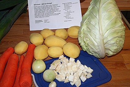 Spitzkohl - M&ouml;hren Eintopf