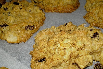Apfel - Rum - Rosinen Cookies 8