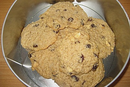 Apfel - Rum - Rosinen Cookies 18