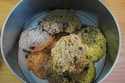 Apfel - Rum - Rosinen Cookies 5
