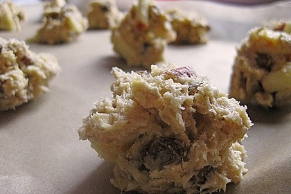 Apfel - Rum - Rosinen Cookies 12