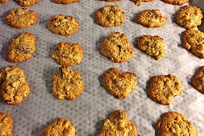 Apfel - Rum - Rosinen Cookies 4