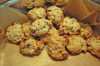 Apfel - Rum - Rosinen Cookies 9