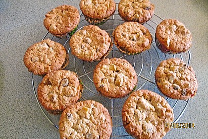 Apfel - Rum - Rosinen Cookies 16