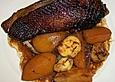 G&auml;nsebrust mit Nougatso&szlig;e und Apfelgem&uuml;se