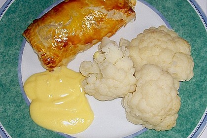 Putenschnitzel in Bl&auml;tterteig mit Karotten - Erbsen - Gem&uuml;se 6