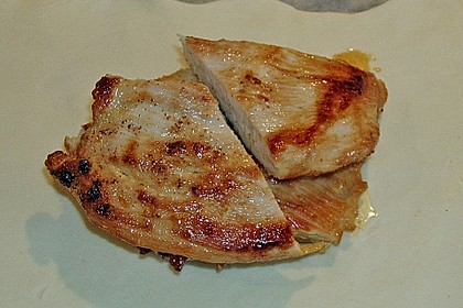 Putenschnitzel in Bl&auml;tterteig mit Karotten - Erbsen - Gem&uuml;se 2
