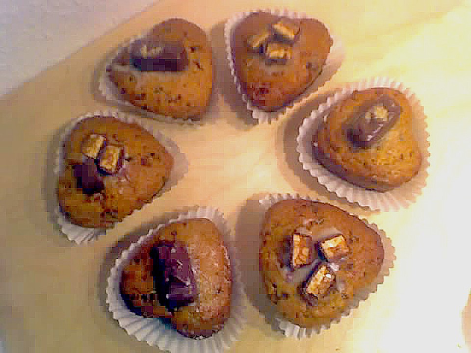 Rezept backofen: Snickers muffins