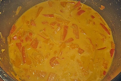 K&uuml;rbiscurry mit Paprika und Ente 3