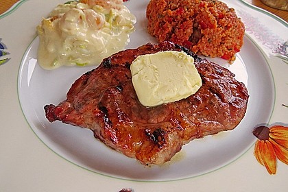 SABO - Nackensteaks in Honig Knoblauch Marinade