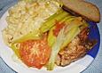 Schweinekotelett mit Lauch