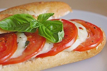 Mozzarella - Baguettes &uuml;berbacken 1