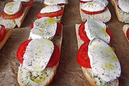 Mozzarella - Baguettes &uuml;berbacken 8