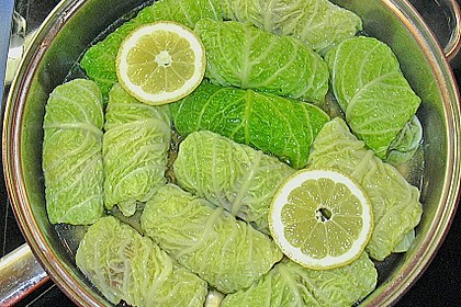 Wirsing - Hackr&ouml;llchen in Zitronensauce