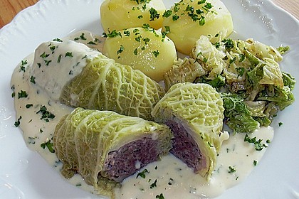 Wirsing - Hackr&ouml;llchen in Zitronensauce 1
