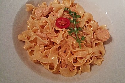 Tagliatelle mit Lachs - Sahneso&szlig;e 2