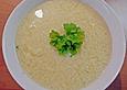 H&uuml;hnerbouillon mit  Ei und Parmesan