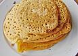 Pfannkuchen aus roten Linsen