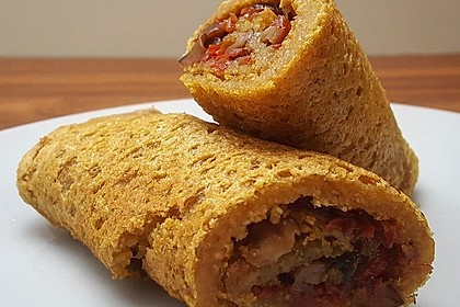 Pfannkuchen aus roten Linsen 3