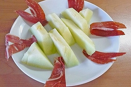 Melone mit  Parmaschinken