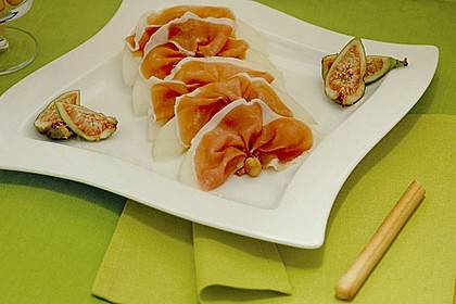 Melone mit  Parmaschinken 1