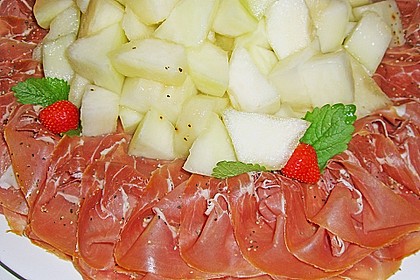 Melone mit  Parmaschinken 3