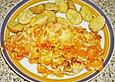 Binchens H&auml;hnchen auf Senfm&ouml;hren mit mediterranen Kartoffeln