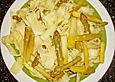 Binchens Bandnudeln mit gebratenem Spargel