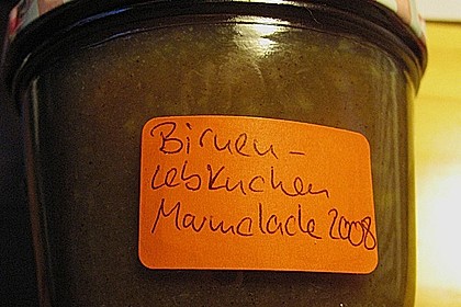 Birnen - Lebkuchen - Marmelade